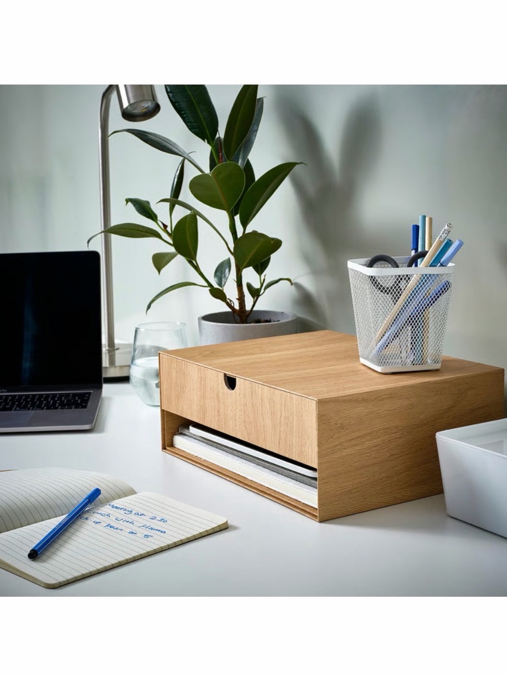IKEA HÄSTVISKARE MINI CHEST OF DRAWERS – OAK EFFECT 12 ½ x 9 ½ inches